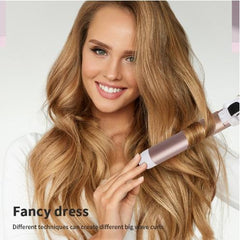 Rizador de pelo automático con control de temperatura LCD