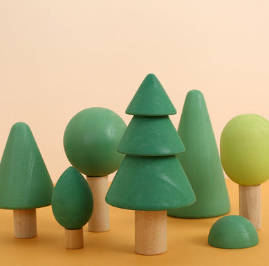 Puzzle Großes 12-teiliges Bogenbrücken-Regenbogen-Baustein-Spielzeug für die frühkindliche Bildung