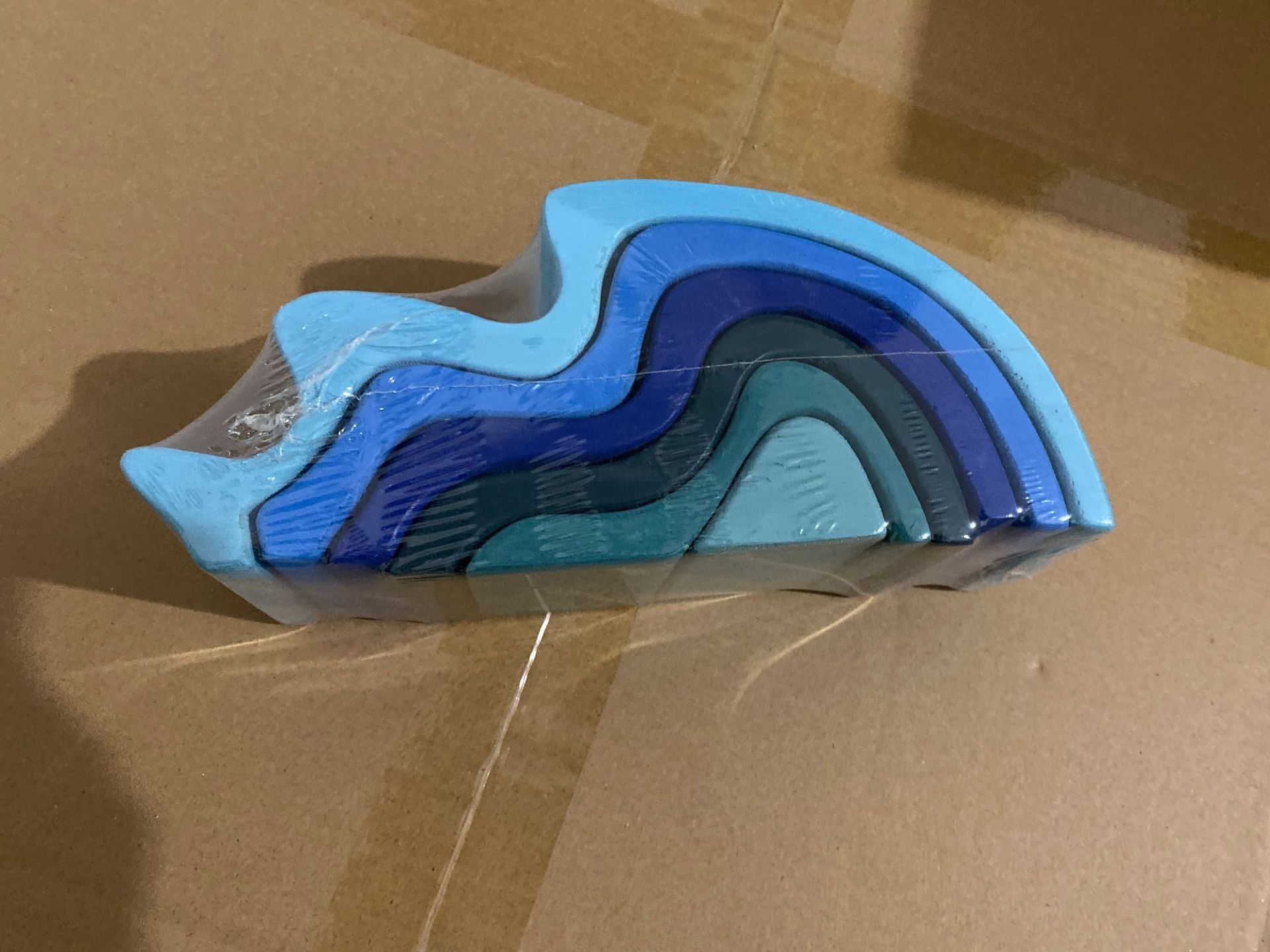 Puzzle Großes 12-teiliges Bogenbrücken-Regenbogen-Baustein-Spielzeug für die frühkindliche Bildung