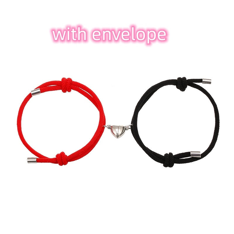 Schlichtes Magnetarmband „Love“ aus Nylon