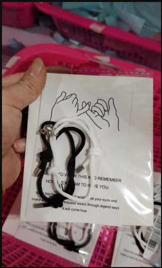 Schlichtes Magnetarmband „Love“ aus Nylon