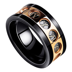 Persönlichkeit Ring Titan Stahl Hip Hop Einfachheit