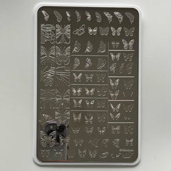 XMQ Nail Art Stamping Platten Schmetterling Designs Blumen Vorlagen