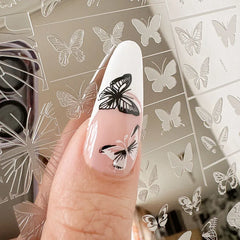 XMQ Nail Art Stamping Platten Schmetterling Designs Blumen Vorlagen