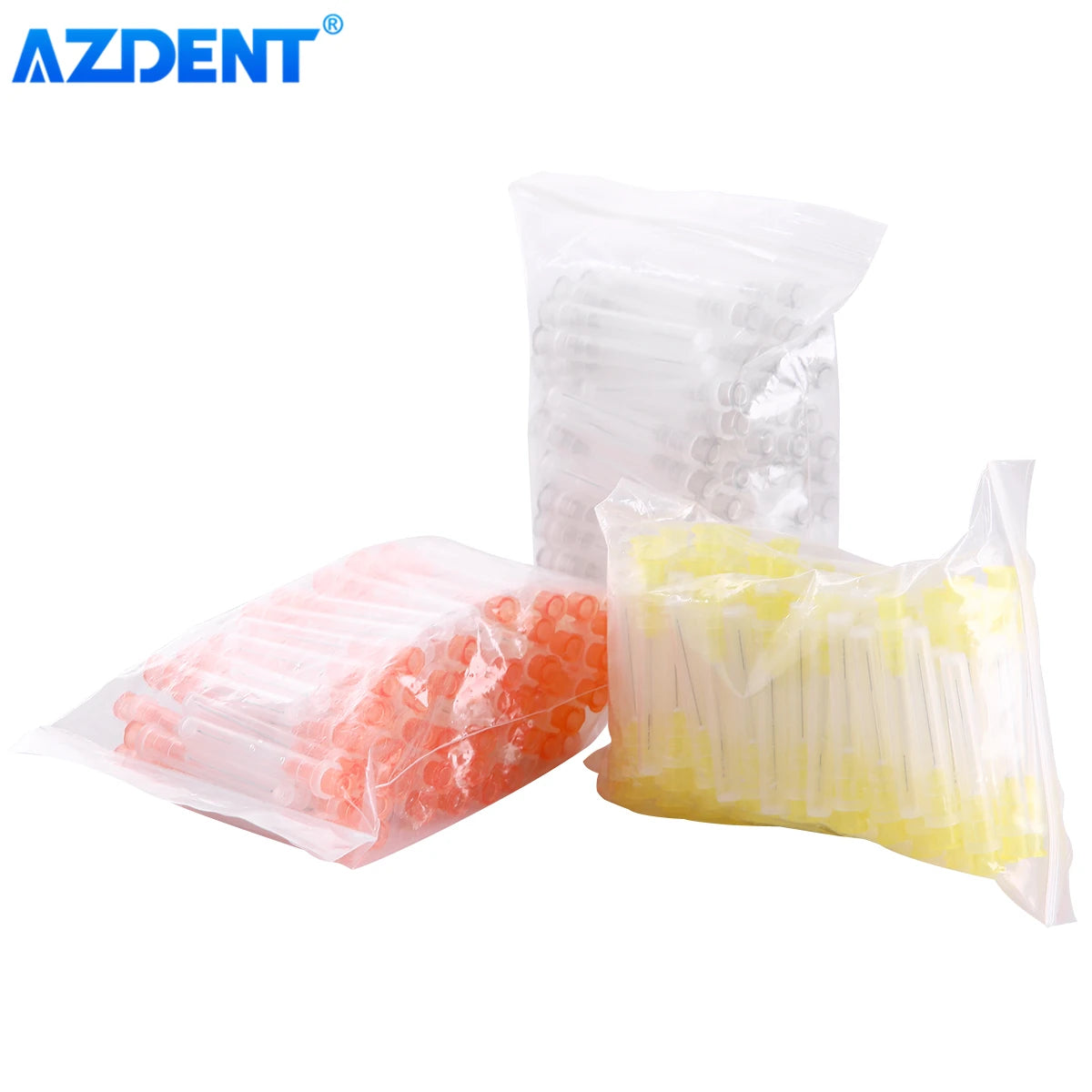 AZDENT 100PCS Dental Root Canal Irrigation Needle Endo Flushing Unilateral 30ga 0.3mm 27ga 0.4mm 25ga 0.5mm Dentistry Tools