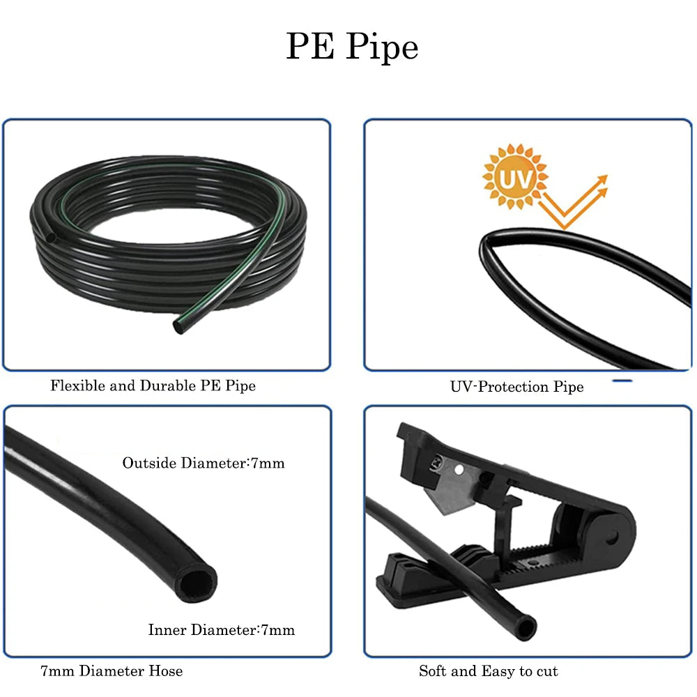 Boquilla de enfriamiento por nebulización para acuarios, accesorios de pulverización humidificadora, aspersor de tanque de selva tropical, terrario, nebulizador, sistema de enfriamiento por nebulización