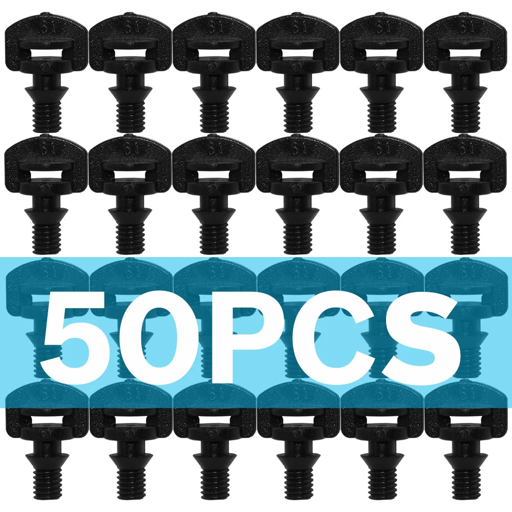 50 boquillas refractarias con rosca macho de púas de 360 ​​grados para riego agrícola y de jardín, pulverizador atomizado refractario