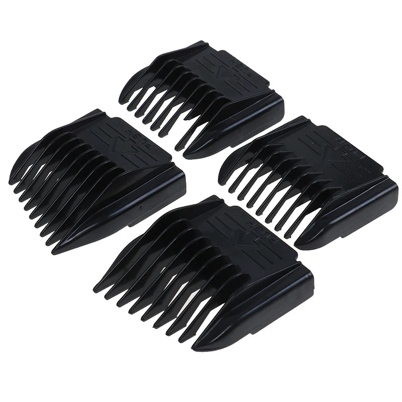 4Pcs/set Cutting Guide Comb Hairdressing Tool Set Professional Limit Comb Hair Trimmer Shaver