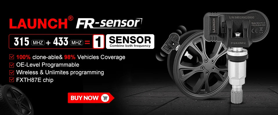 2025 LAUNCH X431 I-TPMS Car Tire Pressure Diagnostic Tool Relearn Active Program 315/433Mhz Sensor for Android /X431 V pk TSGUN