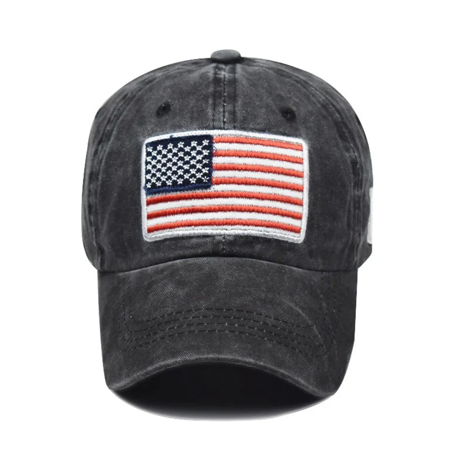 Men Cotton Baseball Cap Men Women Tactical Army Military Dad Hat USA American Flag US Unisex Hip Hop Hats Outdoor Sport Caps