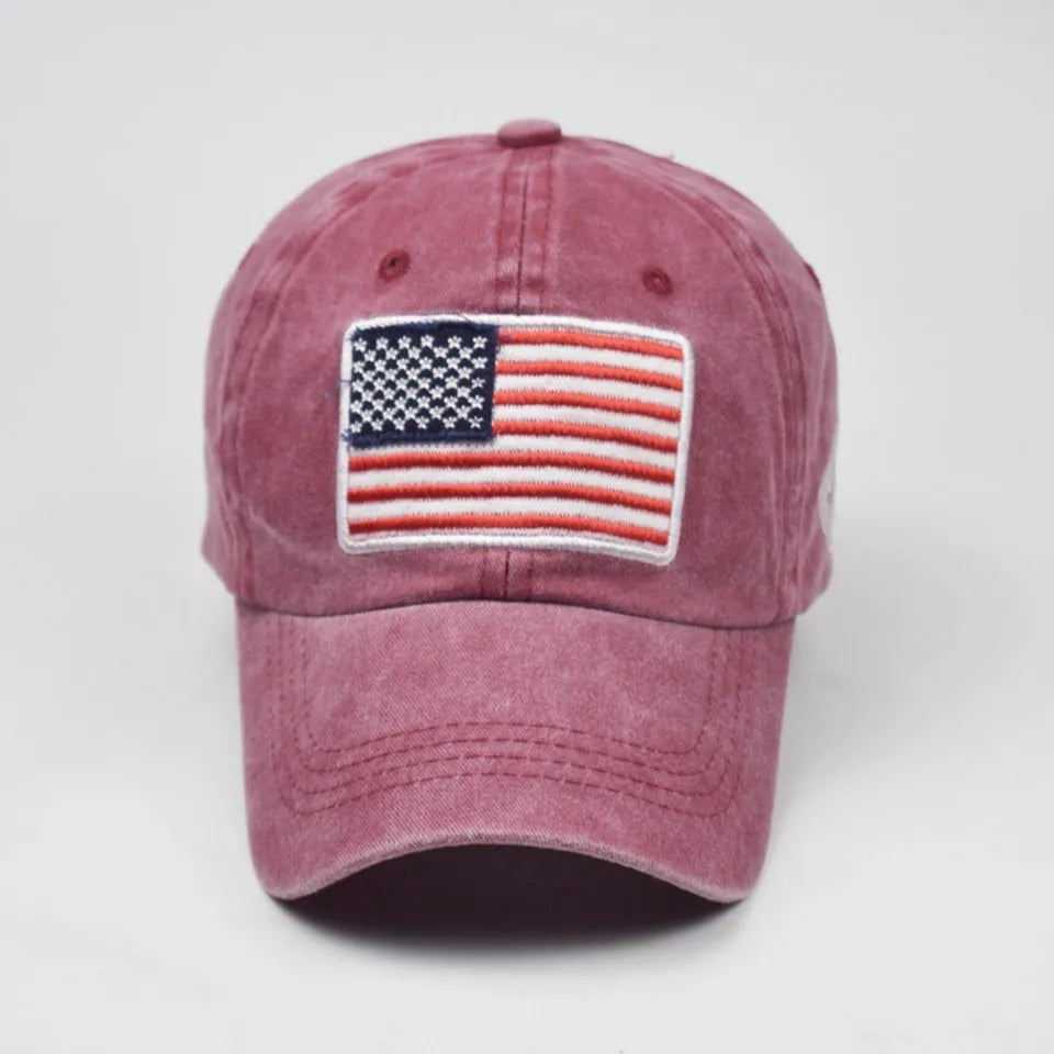 Men Cotton Baseball Cap Men Women Tactical Army Military Dad Hat USA American Flag US Unisex Hip Hop Hats Outdoor Sport Caps