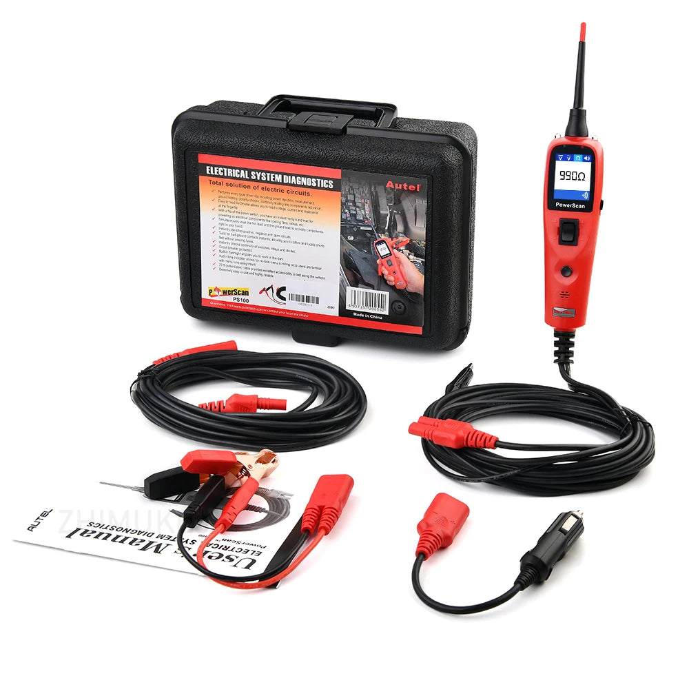 Autel PowerScan PS100 Auto Circuit Tester Diagnostic AVOmeter Test Tool Automotive OBD2 Scanner