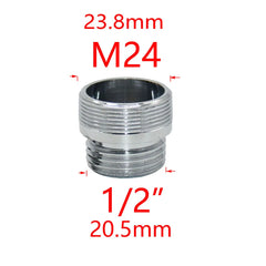 Messing 1/2 "Zu M22/20/24/16/18/28 Gewinde Anschluss Für Wasserhahn Bad Dusche Anschluss Kupfer Bubbler Adapter