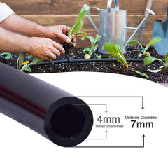 Manguera de riego de jardín de 4/7 mm, tubo de PVC para microirrigación, tubo de 1/4'', sistema de riego por goteo, tubo de aspersión para invernaderos y bonsáis