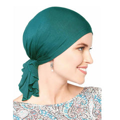 Bufanda de algodón de bambú musulmana preatada, gorros para quimioterapia, accesorios para el cabello para mujeres, pañuelos para el cáncer, pañuelo para la cabeza, sombrero pirata, tocado