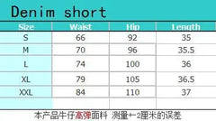 2025 Summer New High Waist Women's Ripped Denim Shorts Fashion Stretch Slim Fit Jeans Shorts Ladies Sexy Shorts