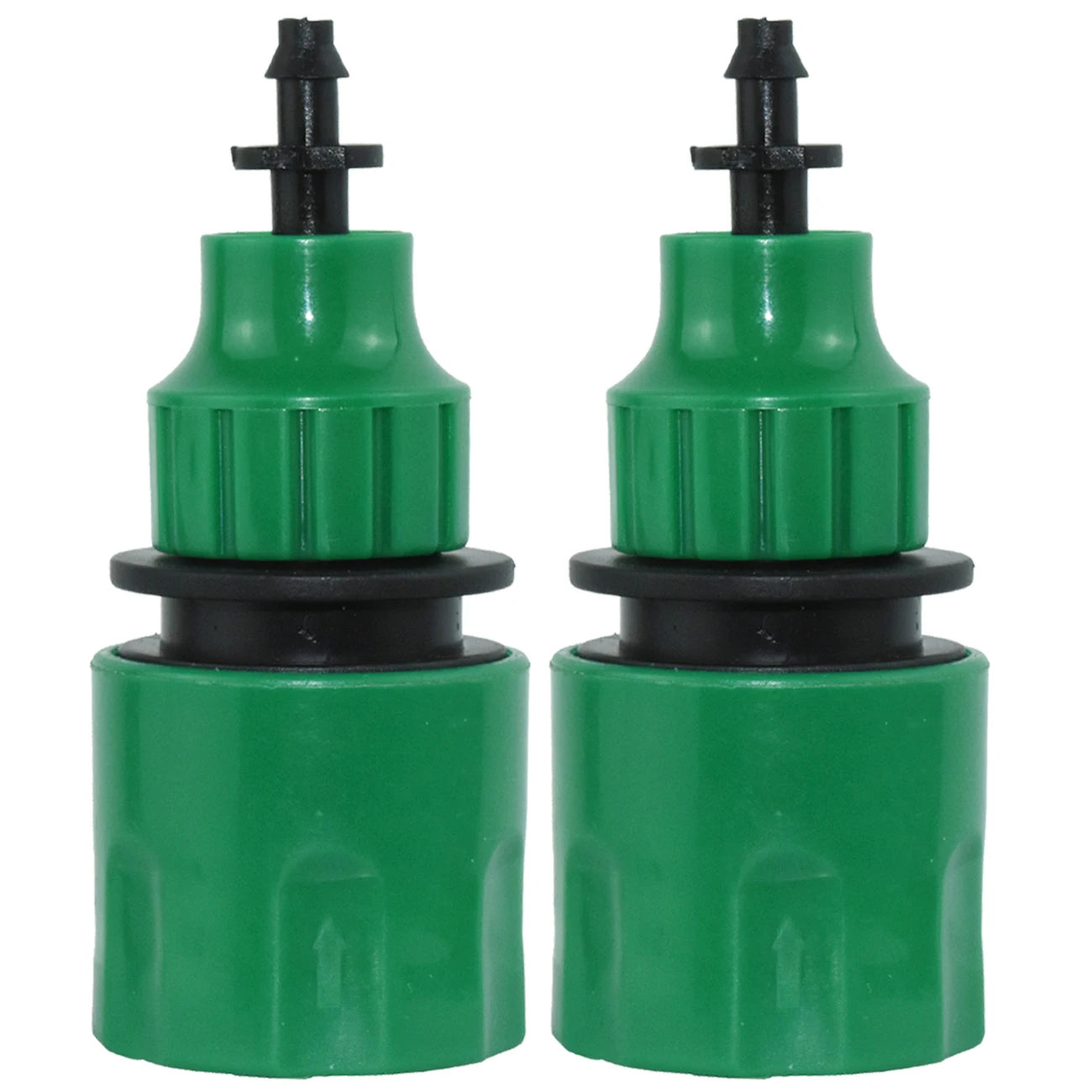 Adaptador de acoplamiento rápido KESLA de 2 piezas con conector de púas de 1/4 (ID 4 mm) o 3/8 de pulgada (8 mm) para riego de jardines, riego de invernaderos