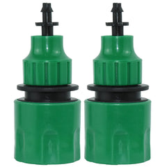Adaptador de acoplamiento rápido KESLA de 2 piezas con conector de púas de 1/4 (ID 4 mm) o 3/8 de pulgada (8 mm) para riego de jardines, riego de invernaderos