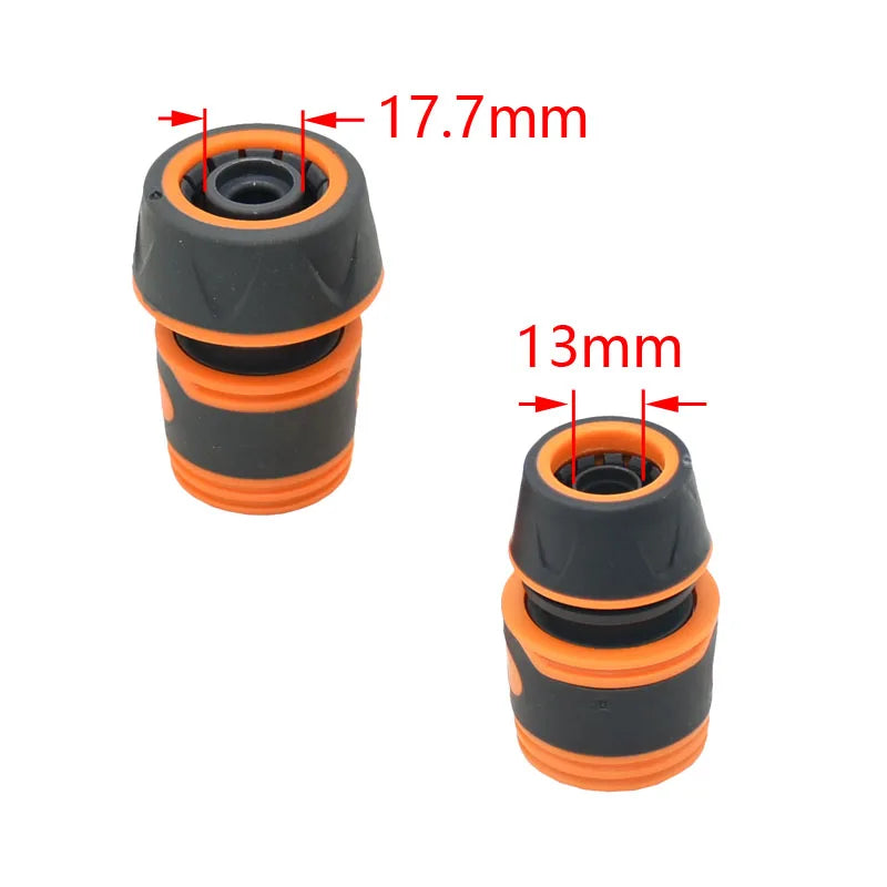 Conector rápido para manguera de jardín de 1/2 3/4 pulgadas, conectores de tope de agua, manguera de 16 mm y 20 mm, adaptador para pistola de agua para lavado de autos, 1 unidad
