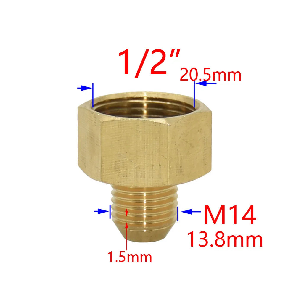 Messing 1/2 "Zu M22/20/24/16/18/28 Gewinde Anschluss Für Wasserhahn Bad Dusche Anschluss Kupfer Bubbler Adapter