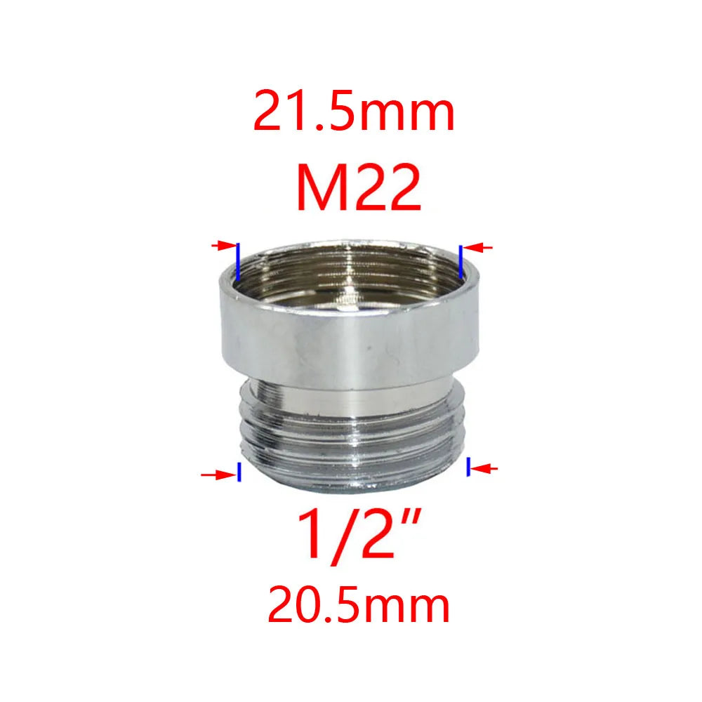 Messing 1/2 "Zu M22/20/24/16/18/28 Gewinde Anschluss Für Wasserhahn Bad Dusche Anschluss Kupfer Bubbler Adapter