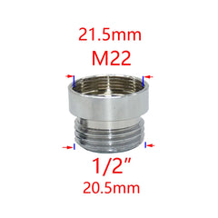 Messing 1/2 "Zu M22/20/24/16/18/28 Gewinde Anschluss Für Wasserhahn Bad Dusche Anschluss Kupfer Bubbler Adapter