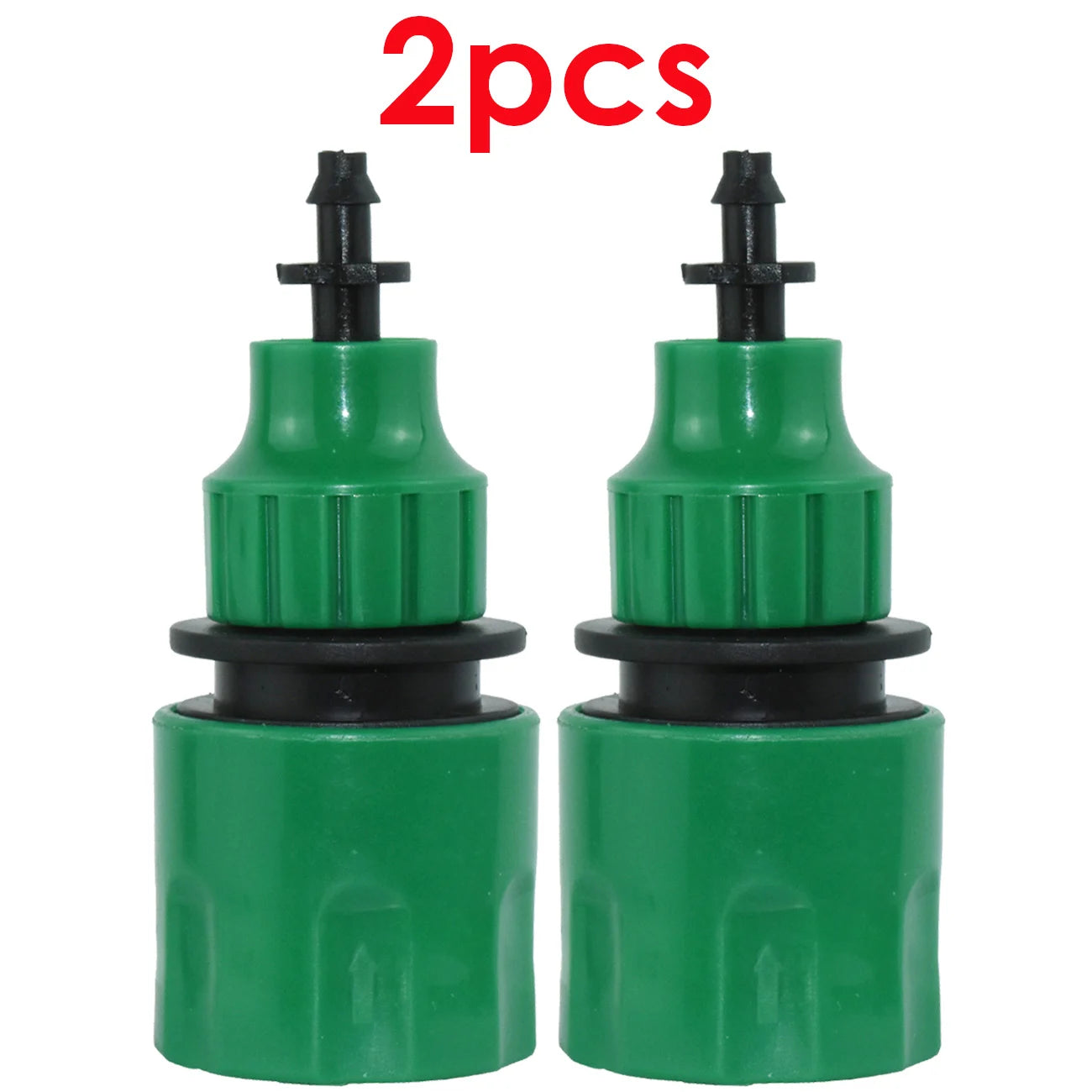 Adaptador de acoplamiento rápido KESLA de 2 piezas con conector de púas de 1/4 (ID 4 mm) o 3/8 de pulgada (8 mm) para riego de jardines, riego de invernaderos