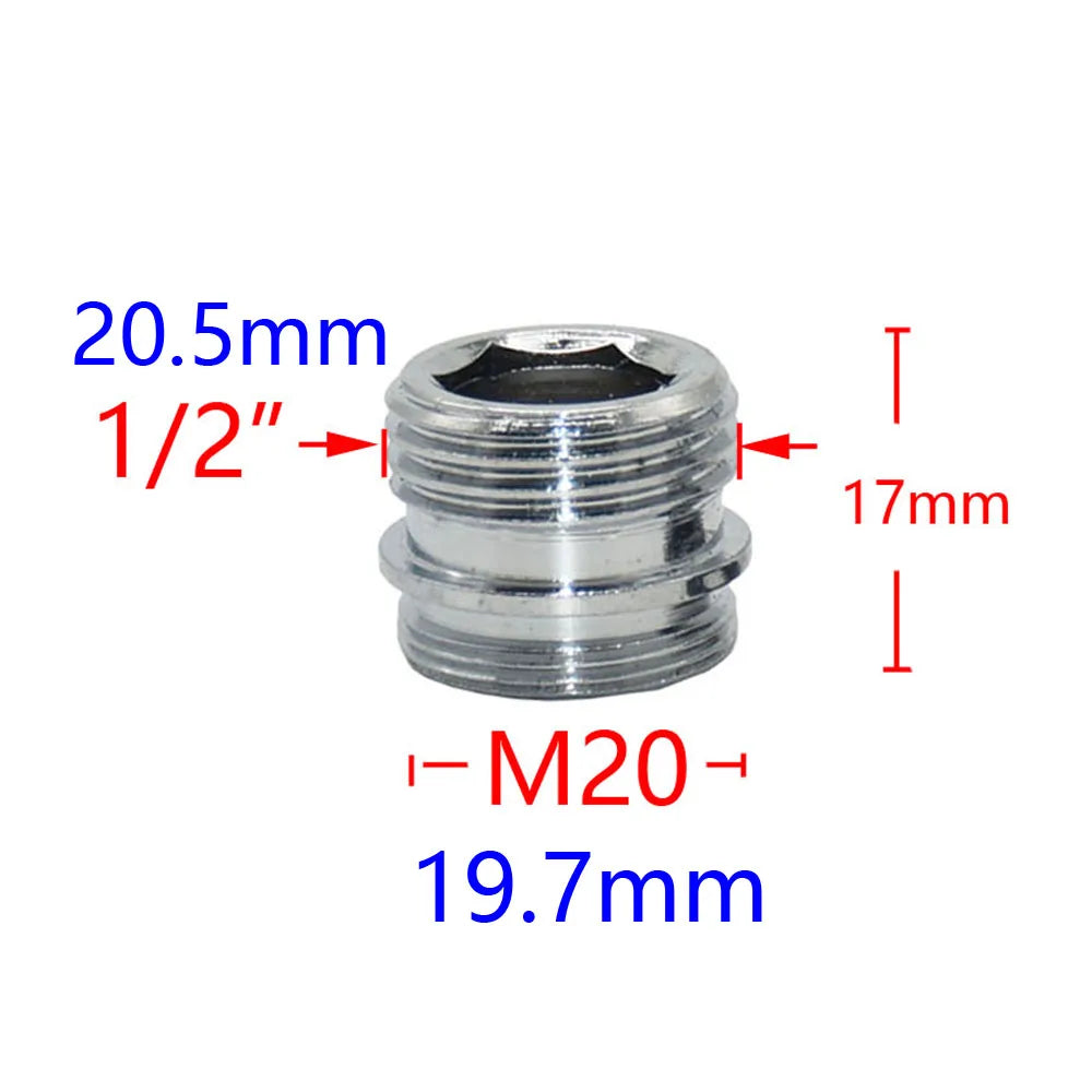 Messing 1/2 "Zu M22/20/24/16/18/28 Gewinde Anschluss Für Wasserhahn Bad Dusche Anschluss Kupfer Bubbler Adapter