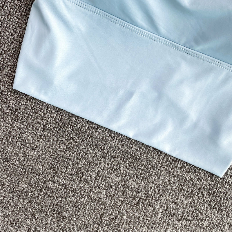 Women Crop Tops Sexy Solid Color Camisole Ice Silk Tube Top Seamless Sports Tank Top Wireless Underwear Padded Bra Bralette Vest