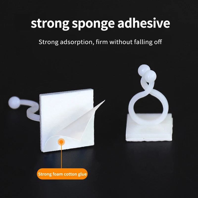 Gancho de hebilla fijo autoadhesivo para pared de plantas trepadoras, accesorio atado, gancho de hebilla para enredadera, clips para enredaderas trepadoras de pared para jardín