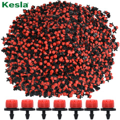 Boquilla de riego para jardín KESLA 30-1000x 4/7 mm, 1/4 de pulgada, ajustable, para riego por microgoteo, para balcón, patio, invernadero