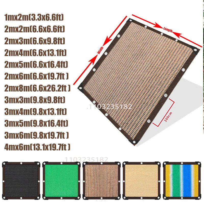 Sombrillas para exteriores de HDPE, jardines, edificios, redes de sombreado, balcones, sombrillas, terrazas, carpas para piscinas