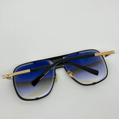 M FIVE SunglassesFor Unisex Summer Style Anti-Ultraviolet Retro Plate Rectangle Full Frame Eyeglasses Random Box