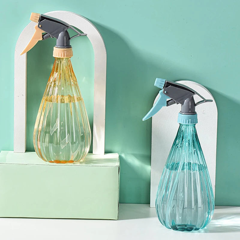 Botella rociadora de 600/500 ml, rociador de niebla, regadera transparente, artículos esenciales de limpieza para el hogar, artículos de jardinería, dispositivos de riego