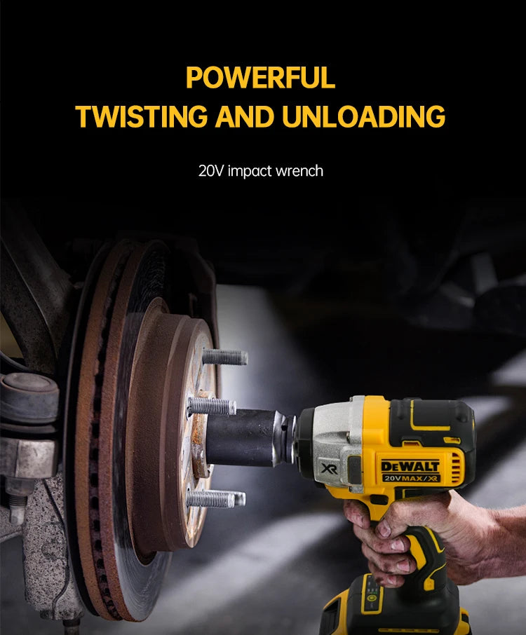 Dewalt DCF880 Cordless Electric Brushless Wrench Impact LED Light 3250RPM 205N.m Wireless Power Tool for Home Improveme