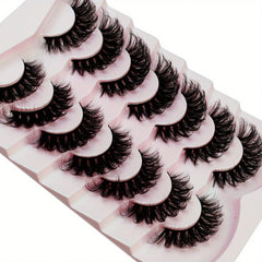 3Boxes(21Pairs) False Eyelashes Wispy Lashes Natural Look Fake Eyelashes Cat Eye Lashes Faux Mink Fluffy Strip False Lashes Pack