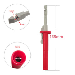 Sondas de perforación, 7 piezas/juego, clip de prueba, sonda de seguridad, clip de aislamiento para detección de circuitos de automóviles, herramienta de diagnóstico, sonda de prueba