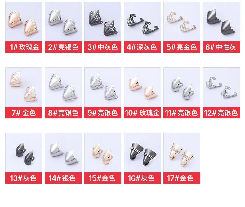 Women Shoes Point Protector Flat Shoe Tips Cap Accessorices High Heel Metal Toe Cap Wear and Tear Concealer Anti-kicking Leather