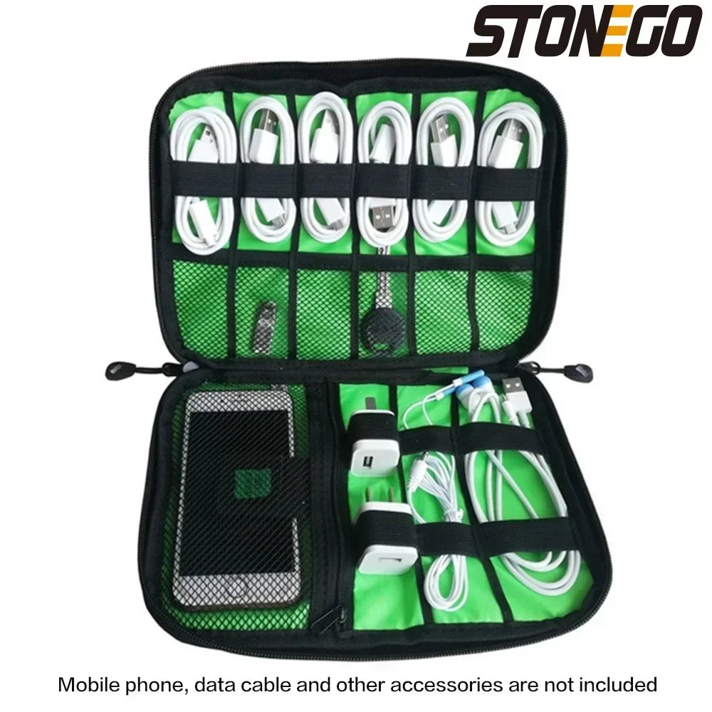 USB Charger Storage Bag Gadget Cable Organizer Storage Bag Waterproof Data Line Travel Suitcase Portable Electronic Organizer