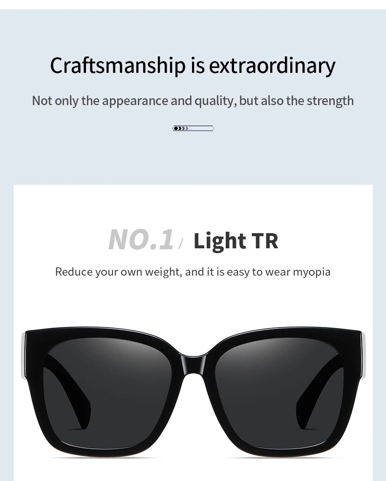 Fit Over Cover Myopia Glasses Polarized Sunglasses For Women Oversize Cover Prescription Men Sun Glasses Myopia Driving eyewear