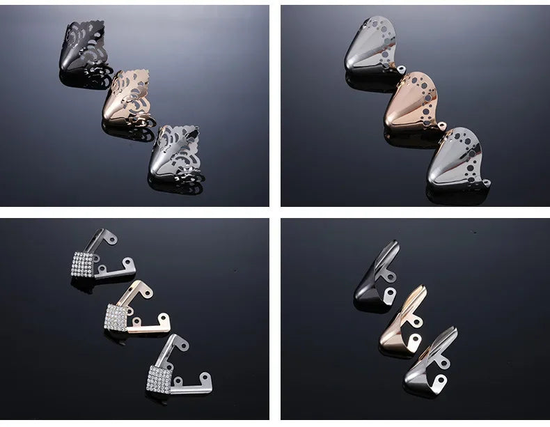 Women Shoes Point Protector Flat Shoe Tips Cap Accessorices High Heel Metal Toe Cap Wear and Tear Concealer Anti-kicking Leather