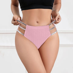 Lingerie For Ladies Lace Stretch Soft Panties Thongs Solid Low Waist Briefs Breathable Seamless Underwear Woman Clothing