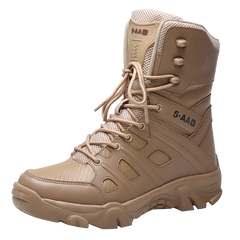 Big Size 47 Men's Boot Combat Mens Ankle Boot Tactical Warm Fur Army Boot Male Shoes Work Safety Shoes Motocycle Boots