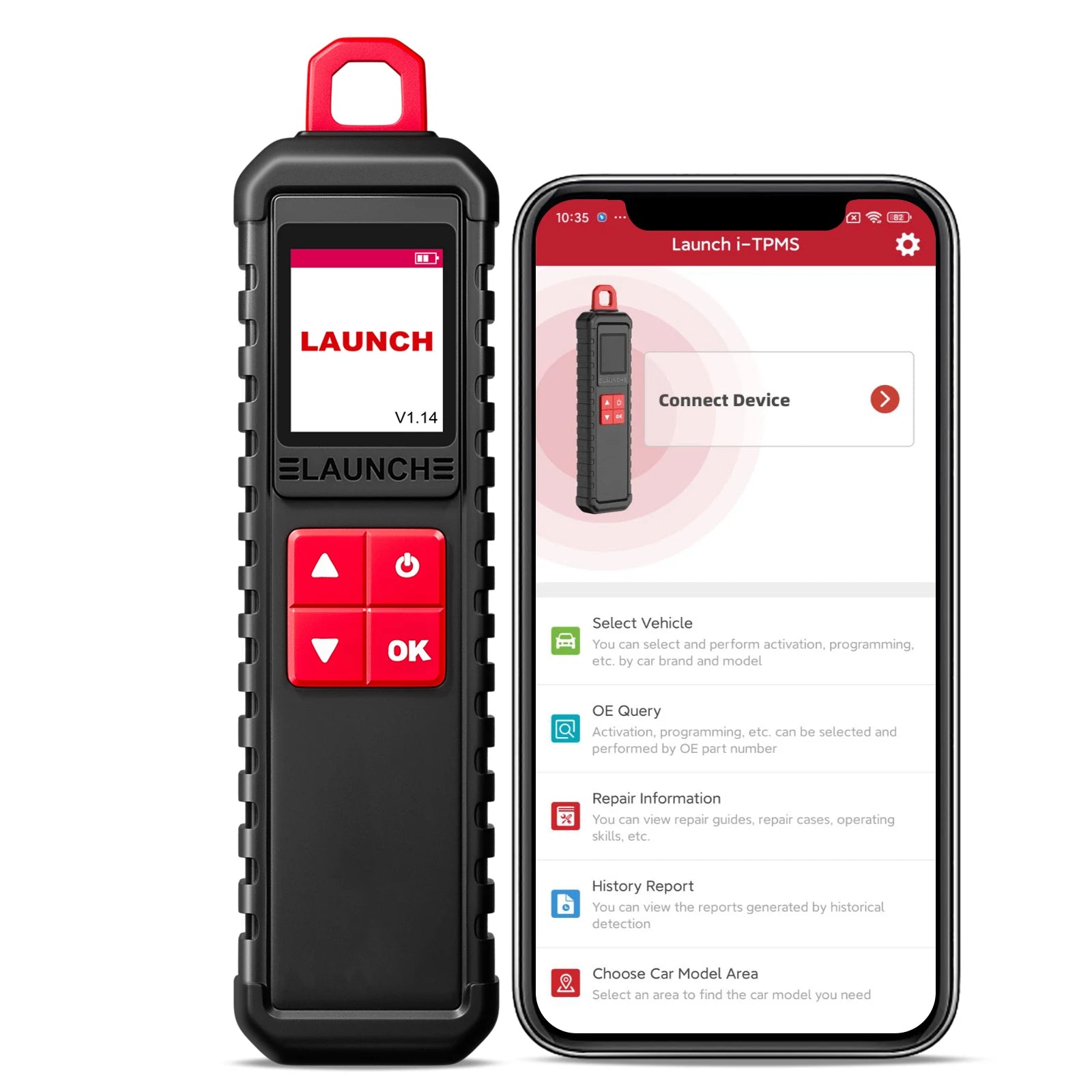 2025 LAUNCH X431 I-TPMS Car Tire Pressure Diagnostic Tool Relearn Active Program 315/433Mhz Sensor for Android /X431 V pk TSGUN