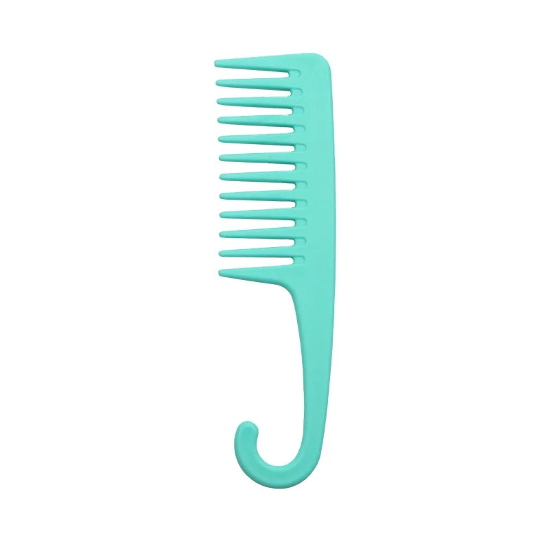 Large Wide Tooth Combs of Hook Handle Detangling Reduce Hair Loss Comb Pro Hairdress Salon Dyeing Styling Brush Tools Household