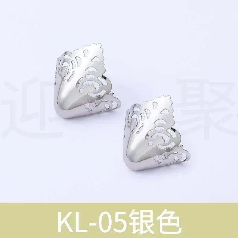 Women Shoes Point Protector Flat Shoe Tips Cap Accessorices High Heel Metal Toe Cap Wear and Tear Concealer Anti-kicking Leather