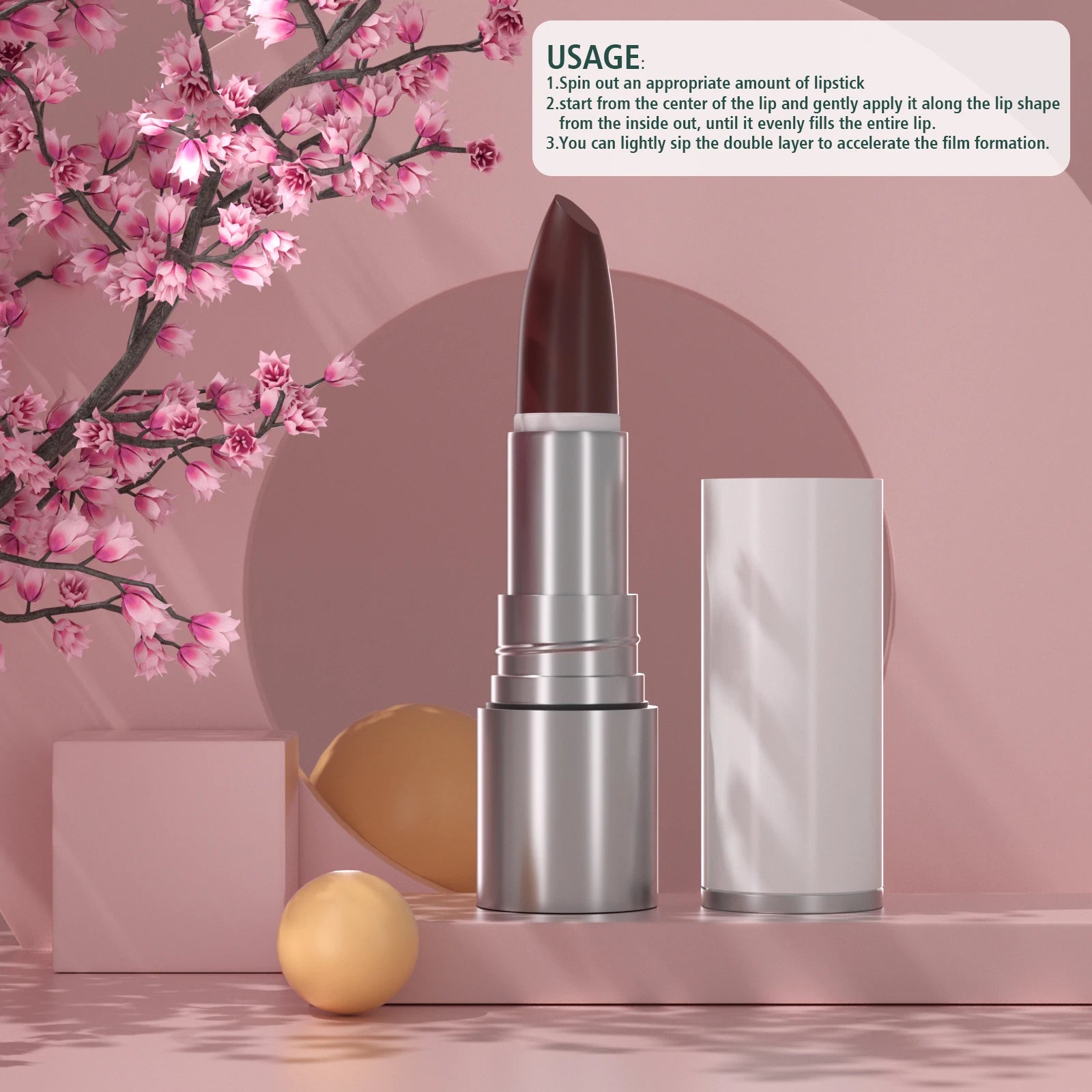 Séfralls THOUSAND KISSES COLORFUL LIPSTICK SET 3.5G/0.12OZ*4PCS Long Lasting Quick-drying Non-Stick Cup Matte Lip Stain Kit