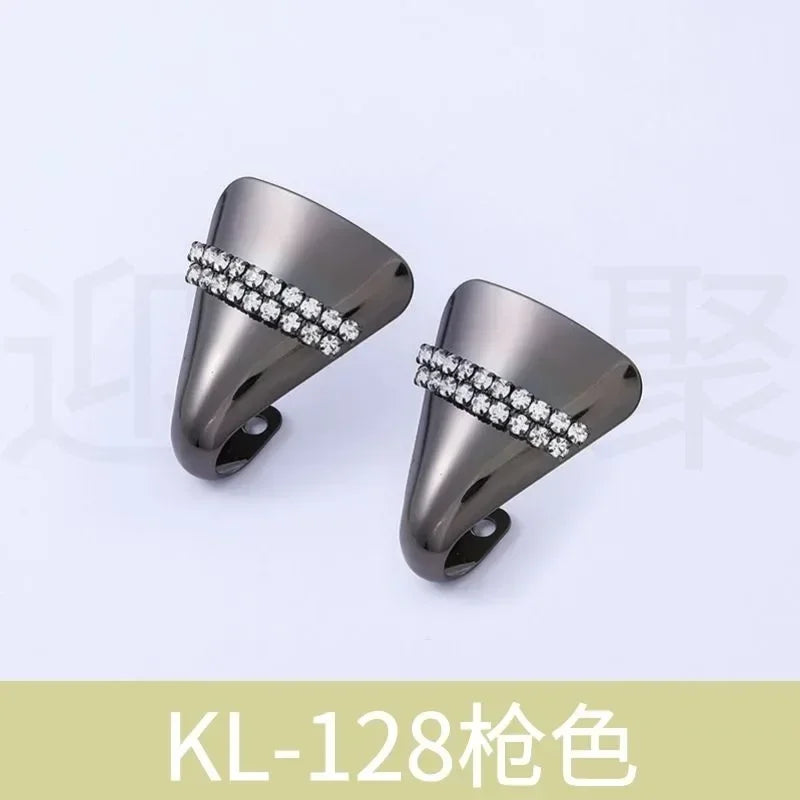 Women Shoes Point Protector Flat Shoe Tips Cap Accessorices High Heel Metal Toe Cap Wear and Tear Concealer Anti-kicking Leather