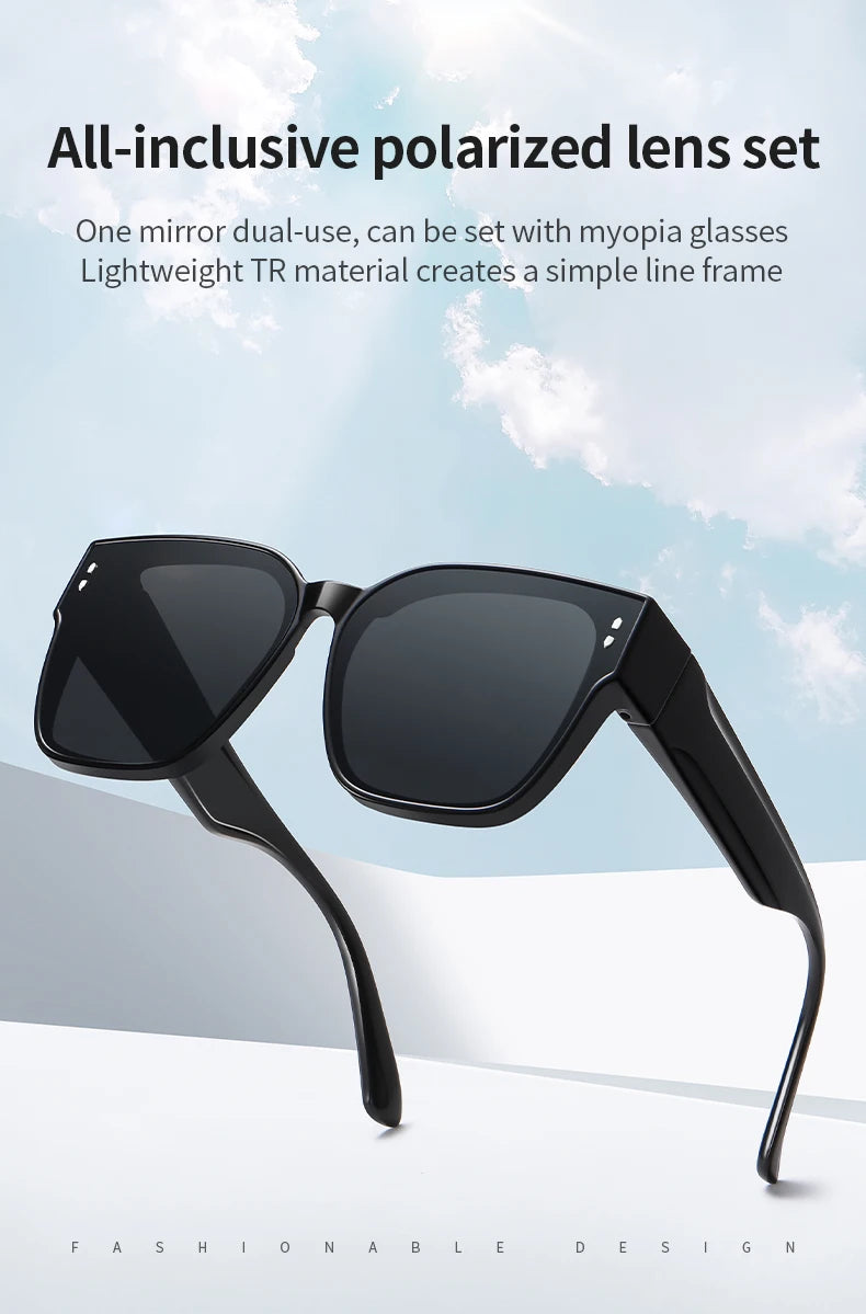 Women Polarized Sunglasses Men Myopia Set Sun Glasses UV400 Ultralight TR90 Eyeglasses Frame Beach Fishing Anti Glare Eyewear