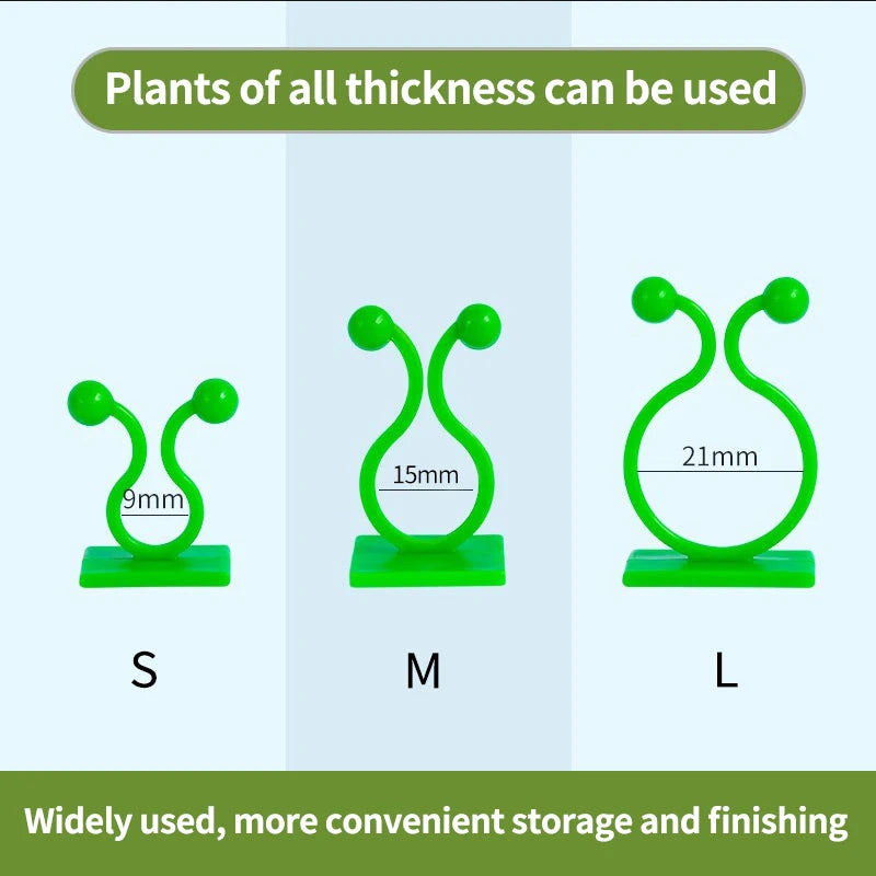 Gancho de hebilla fijo autoadhesivo para pared de plantas trepadoras, accesorio atado, gancho de hebilla para enredadera, clips para enredaderas trepadoras de pared para jardín